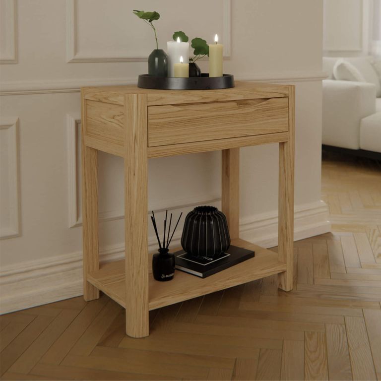 Stockholm Console Table - 1 Drawer - Oak