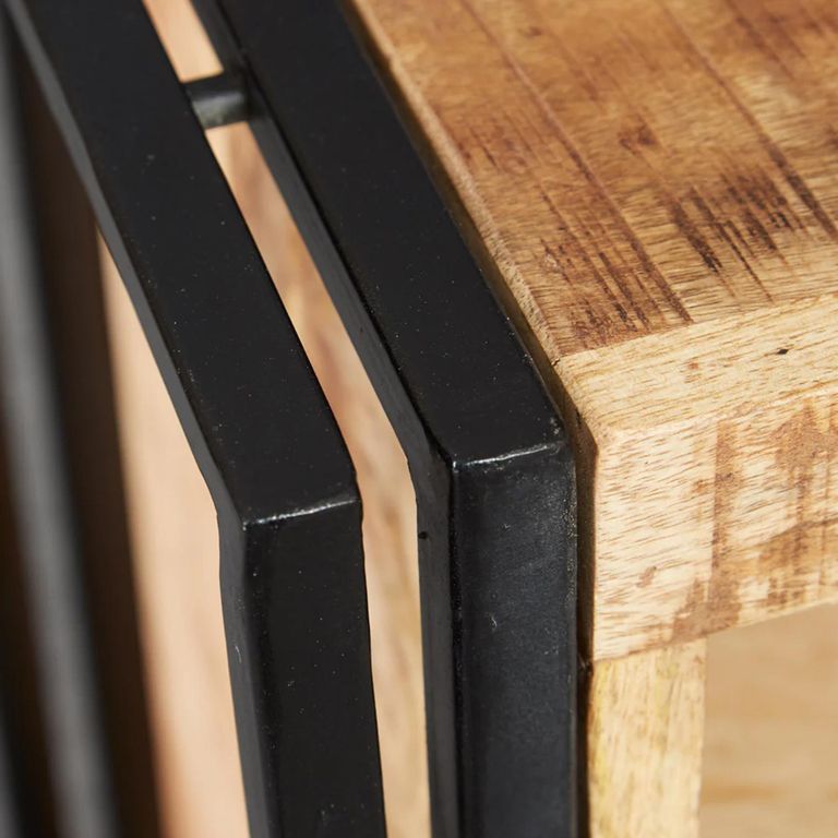 Cosmo Console Table - Industrial Style - Wooden and Metal