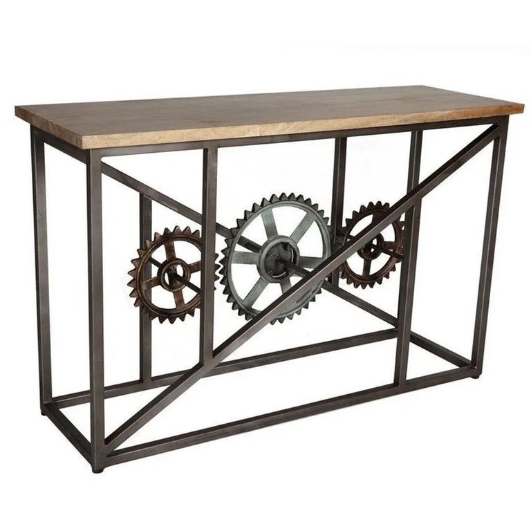 Evoke Console Table - Industrial Style - Wooden and Metal