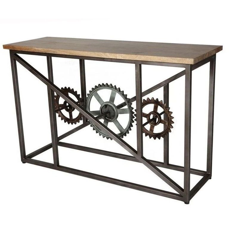 Evoke Console Table - Industrial Style - Wooden and Metal