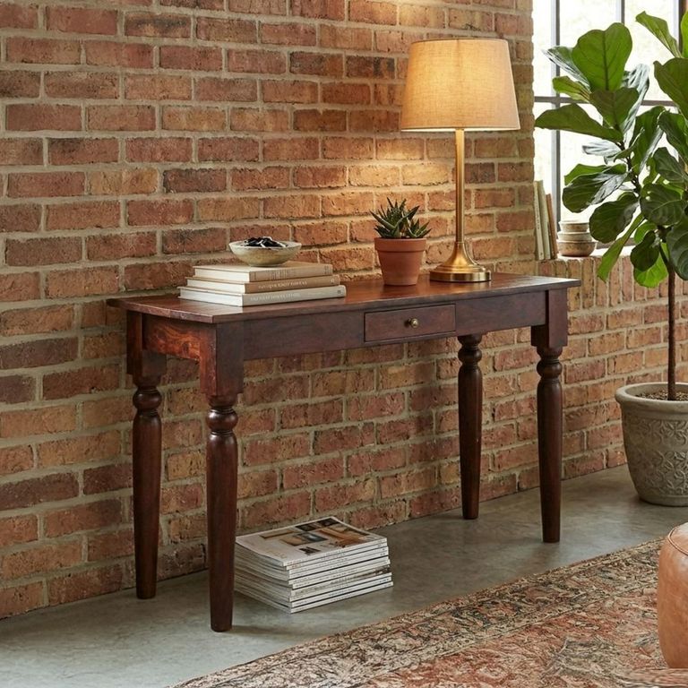 Jaipur Console Table - 1 Drawer - Solid Mango Wood