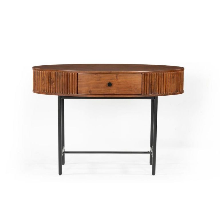 Panama Acacia Wood Console Table - 1 Drawer