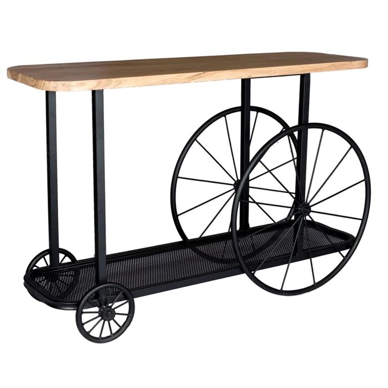 Craft Console Table - Industrial Style - Soild Mango Wood