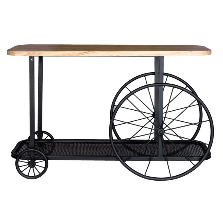 Craft Console Table - Industrial Style - Soild Mango Wood