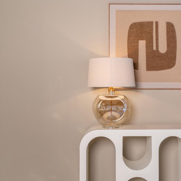 Bloomstone White Lime Plaster Large Console Table