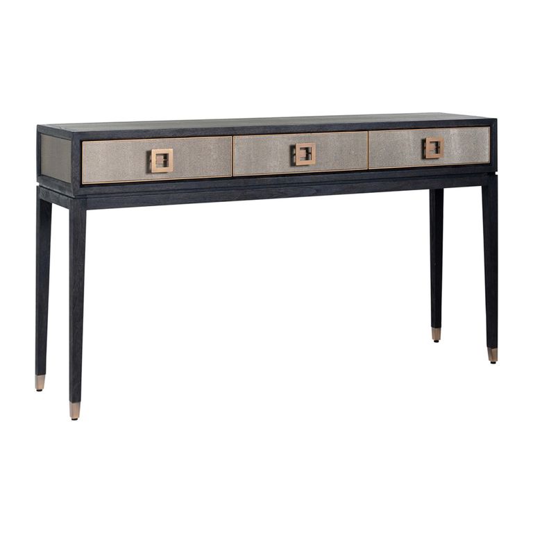 Bloomville Shagreen 3 Drawer Console Table