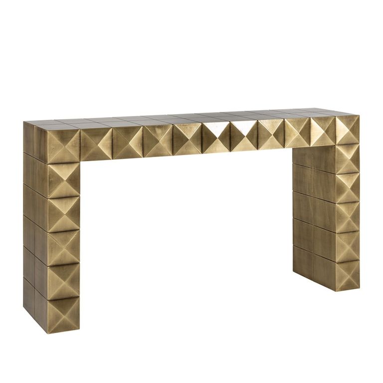 Collada Brass Cladded Console Table