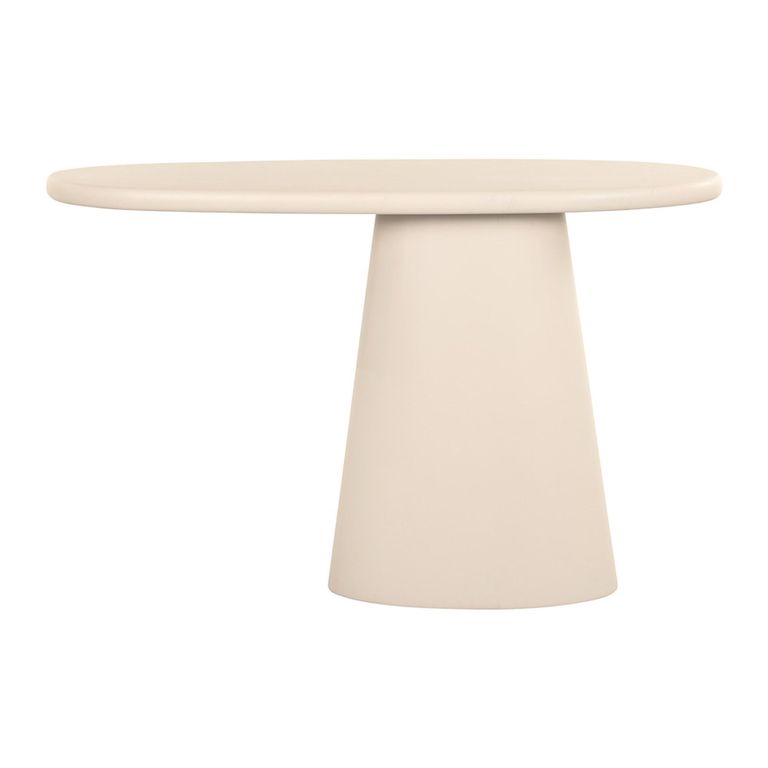 Clayton Lime Plaster Curved Console Table