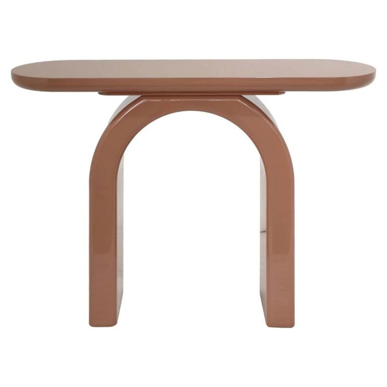 Kourtney Console Table - Oval - Mocha Mousse