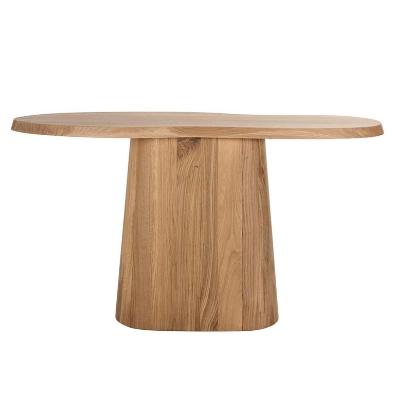 Riva Oak Abstaract Console Table