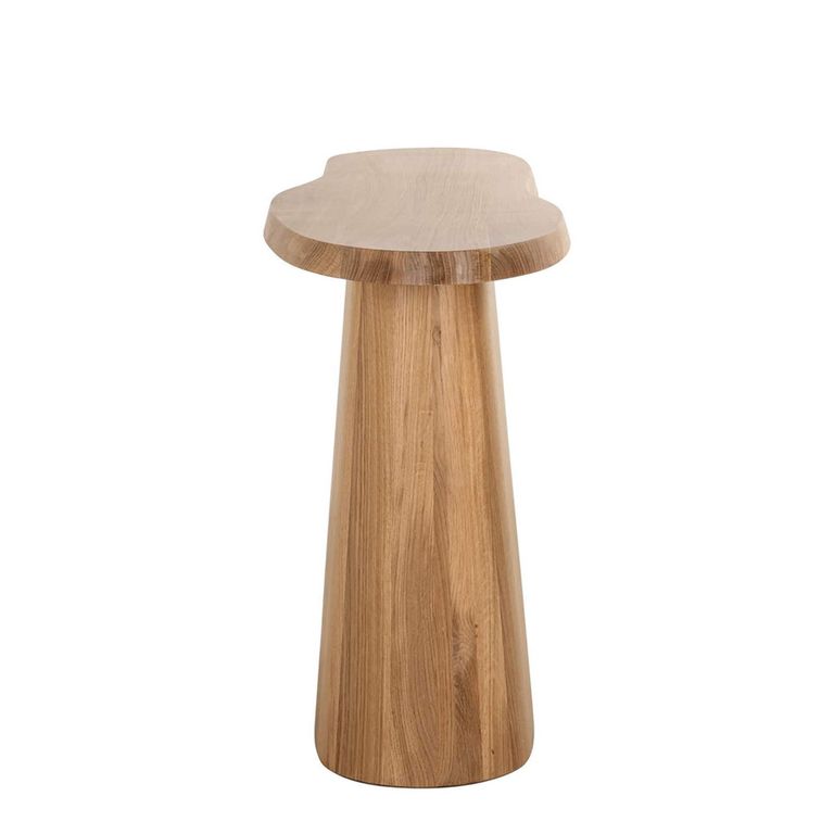 Riva Oak Abstaract Console Table