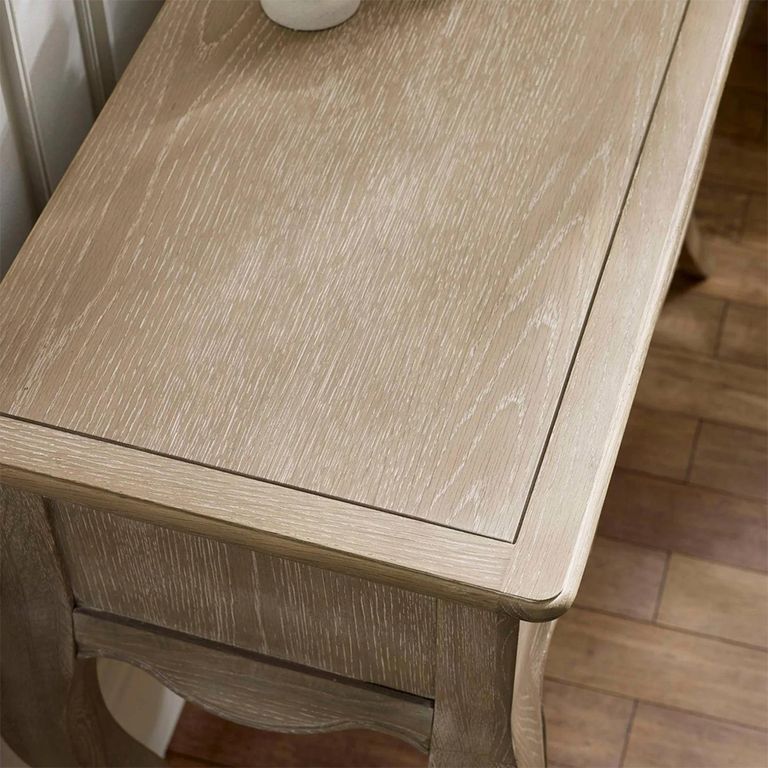 Camille Console Table - 2 Drawer - French Style - Natural - Limed Oak
