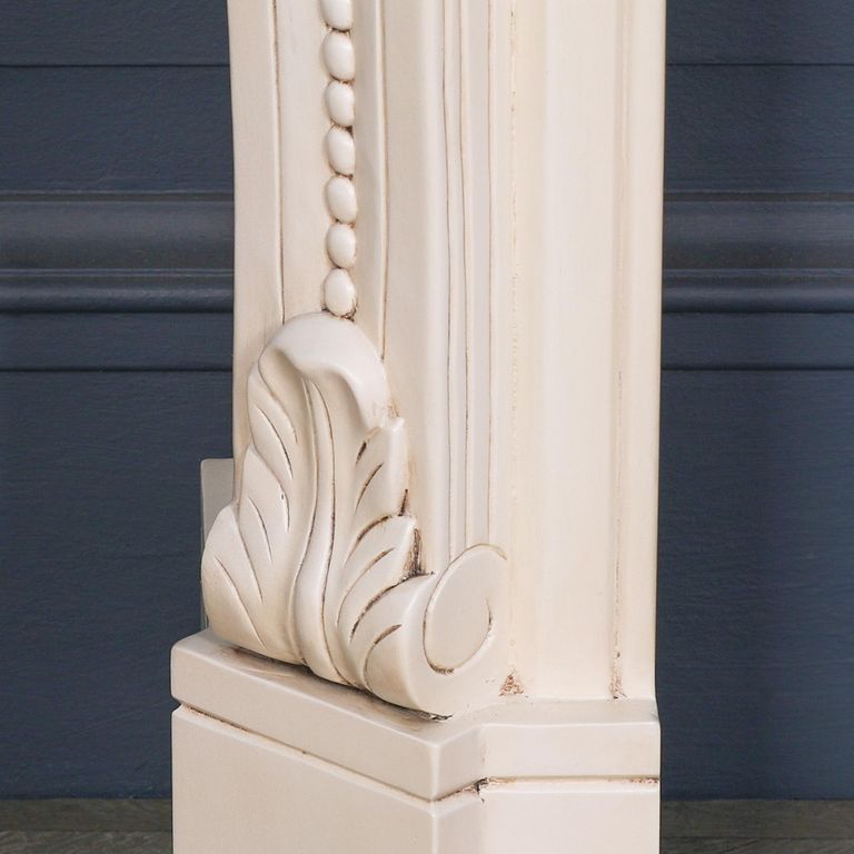Aged Ivory Fire Surround - Hand Carved