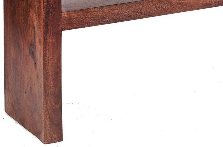 Ajmer Dark Mango Wood Console Table with Shelf