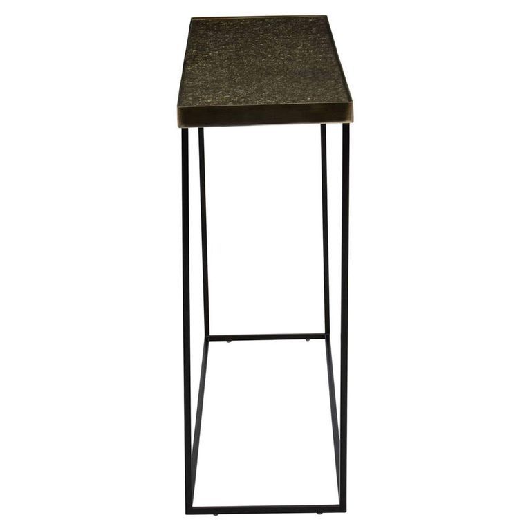 Akola Console Table - Glass and Gold