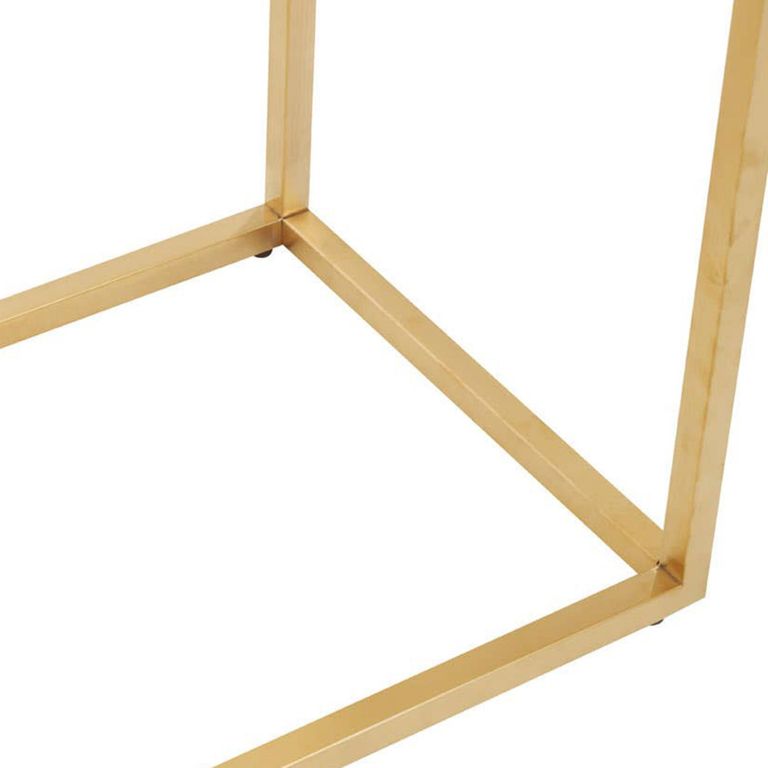 Allure Console Table - Glass - Brushed Gold Base