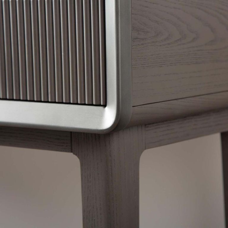 Amelie Console Table - 2 Drawer - Smoke Grey Elm