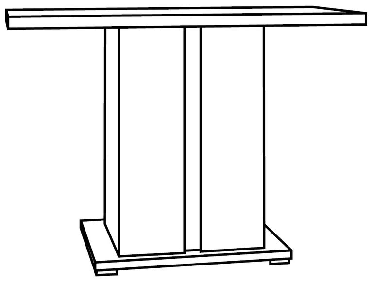 Augusta Grey Oak Effect Console Table