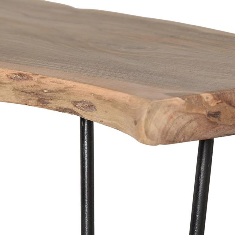 Avellino Console Table - Solid Acacia - Hairpin Legs