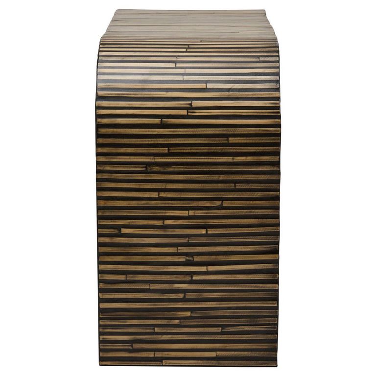 Bambusa Console Table - Curved - Bamboo Inlay