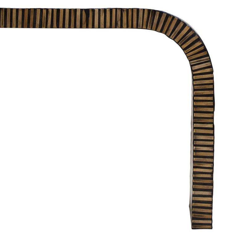 Bambusa Console Table - Curved - Bamboo Inlay