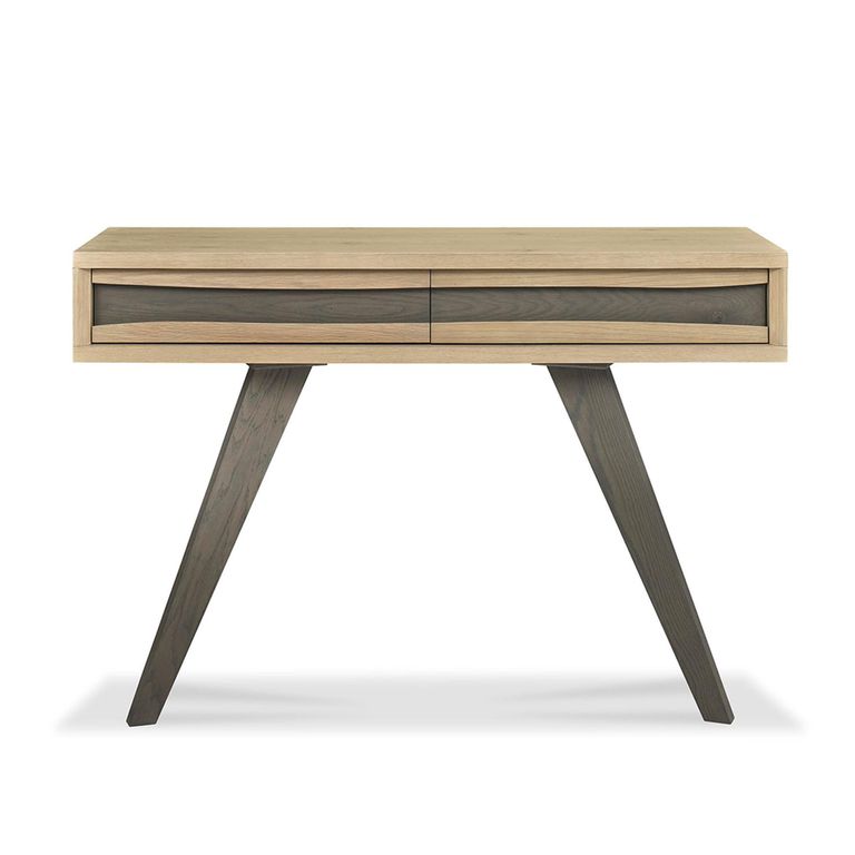 Cadell Aged Oak Console Table - 1 Drawer