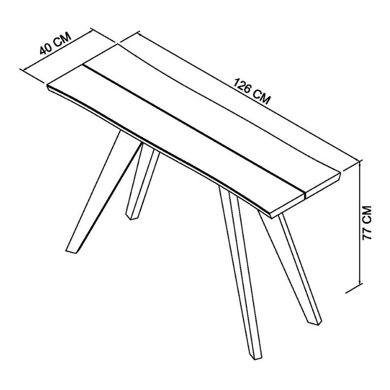 Cadell Aged Oak Console Table