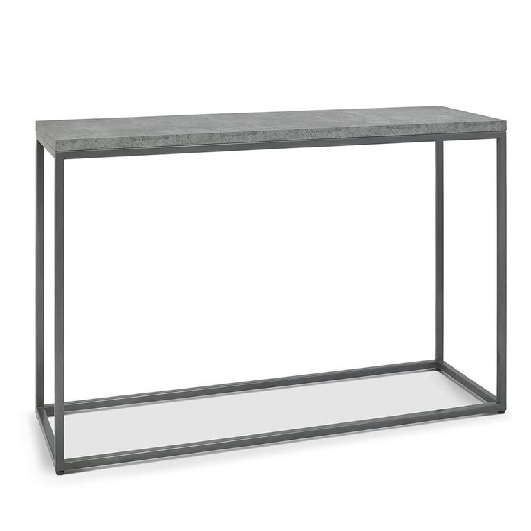Renzo Zinc & Dark Grey Console Table