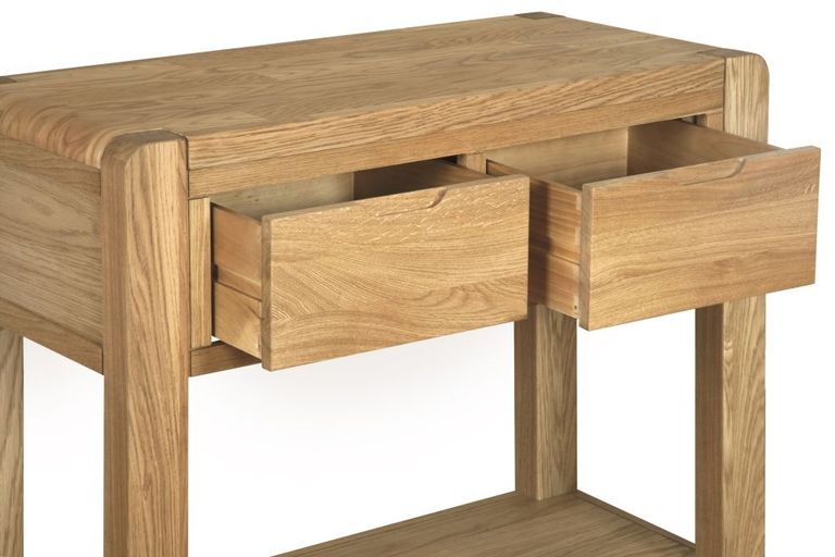 Bergen Console Table - 2 Drawer - Oak