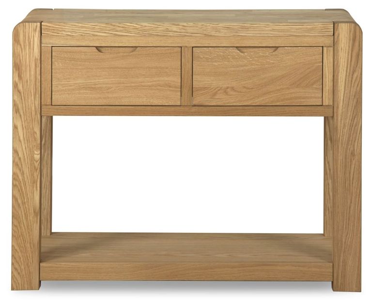 Bergen Console Table - 2 Drawer - Oak