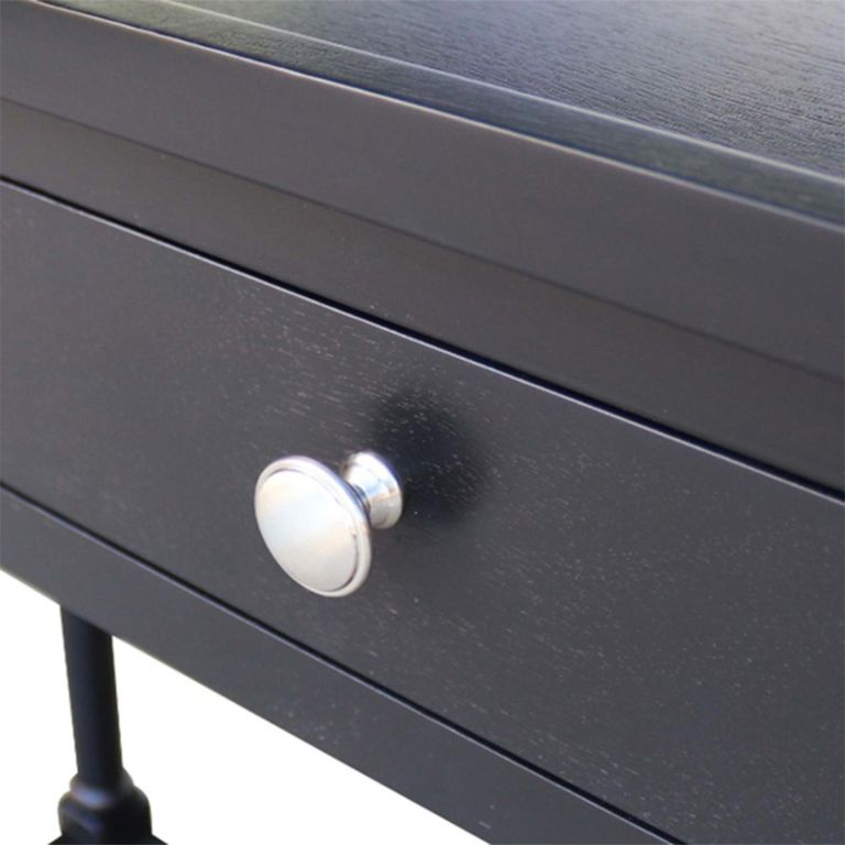 Console Table - Black - 2 Drawer - Small