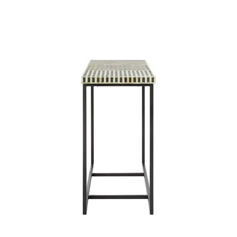 Boho Console Table - Black Bone Inlay - 120cm
