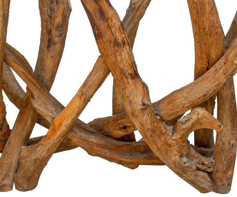 Branchwood Console Table - Glass Top