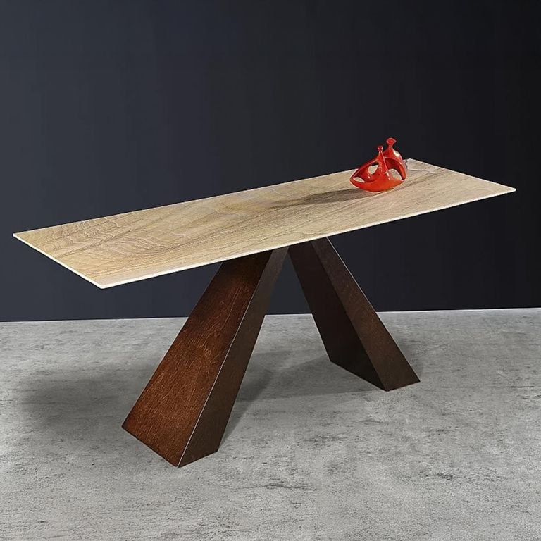 Butterfly Occasional Table - Marble with Wooden Base - Variation Available