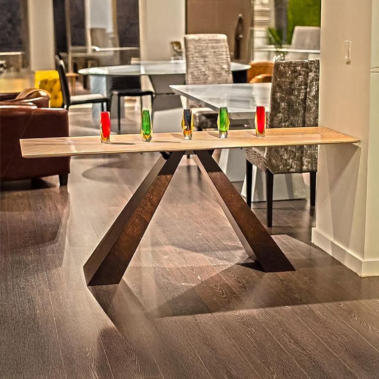 Butterfly Occasional Table - Marble with Wooden Base - Variation Available