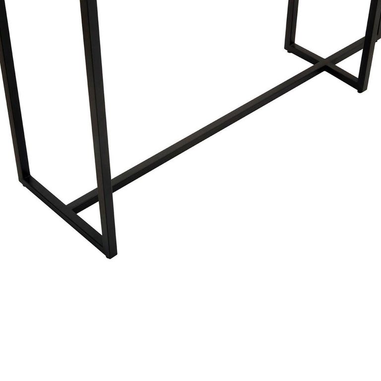 Cercle Console Table - 2 Tier - Oval - Smoked Mirrored