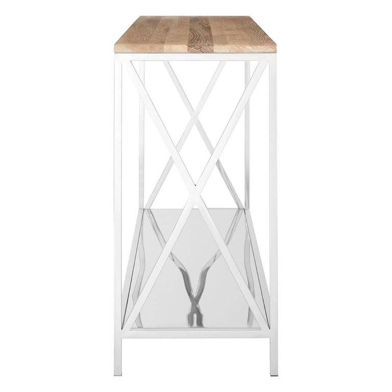 Chiswick Console Table - Oak and Metal