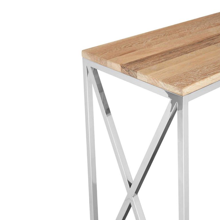 Chiswick Console Table - Oak and Metal
