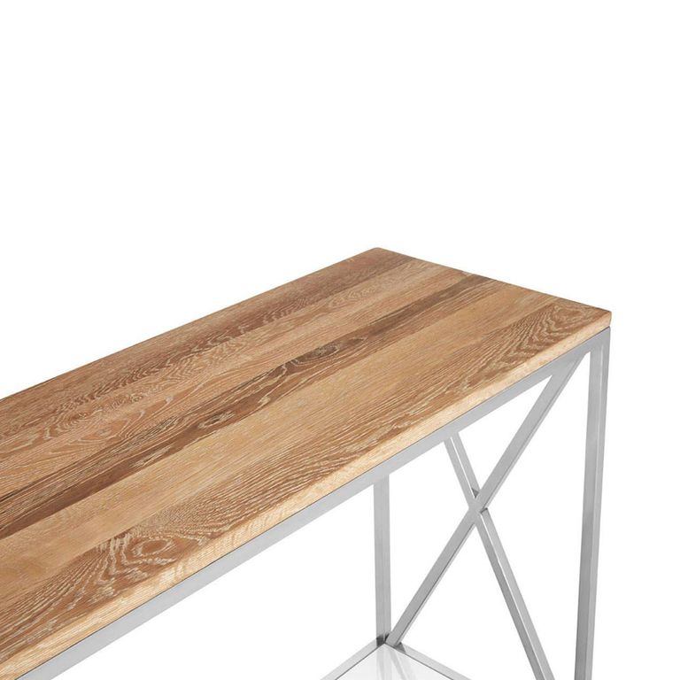 Chiswick Console Table - Oak and Metal