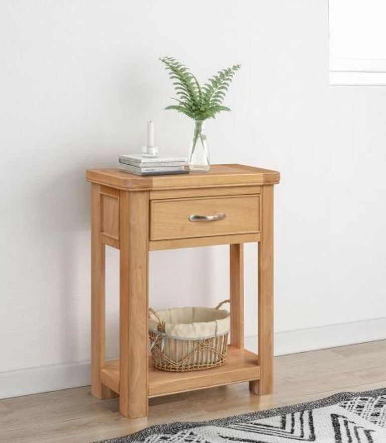 Clarion Console Table - 1 Drawer - Oak