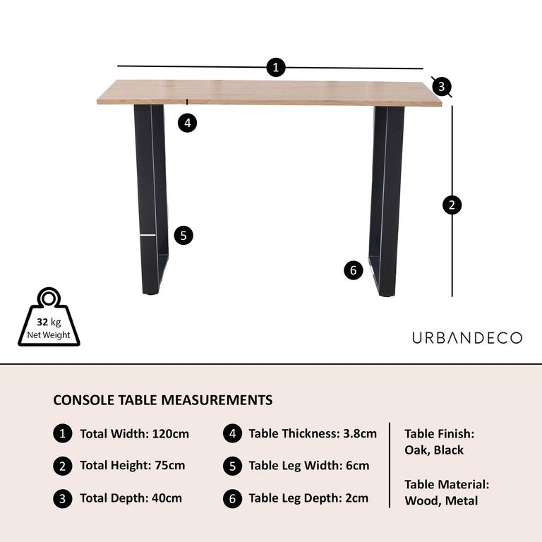 Clearance - Texas Oak Effect Console Table