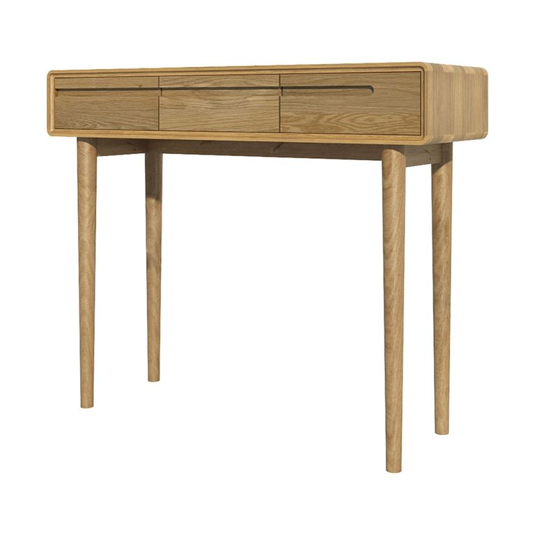Scandic Hall Table - 3 Drawer - Oak
