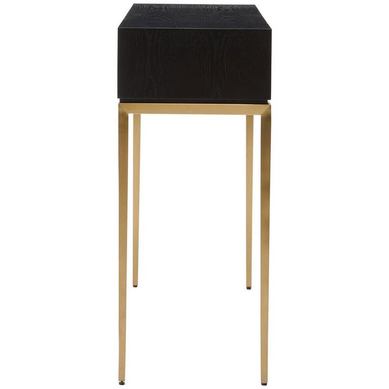 Davoli Console Table - Black and Gold - 1 Drawer