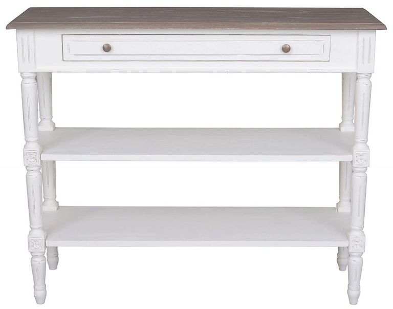 Delphine French Off-White Painted Console Table