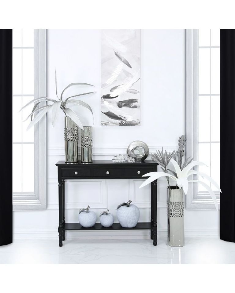 Delta Console Table - 3 Drawer - Black