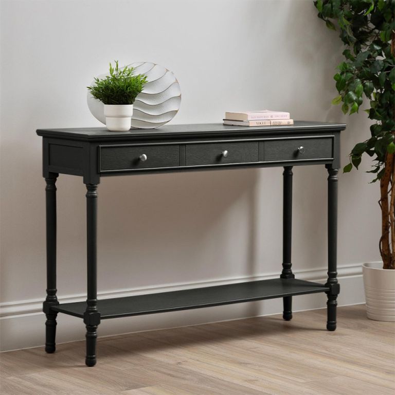 Delta Console Table - 3 Drawer - Grey