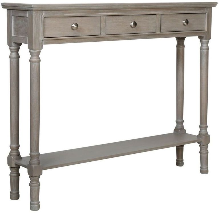 Delta Console Table - Taupe - 3 Drawer