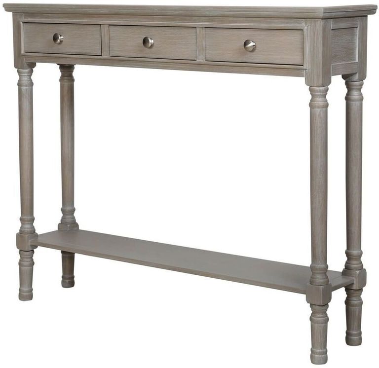 Delta Console Table - Taupe - 3 Drawer