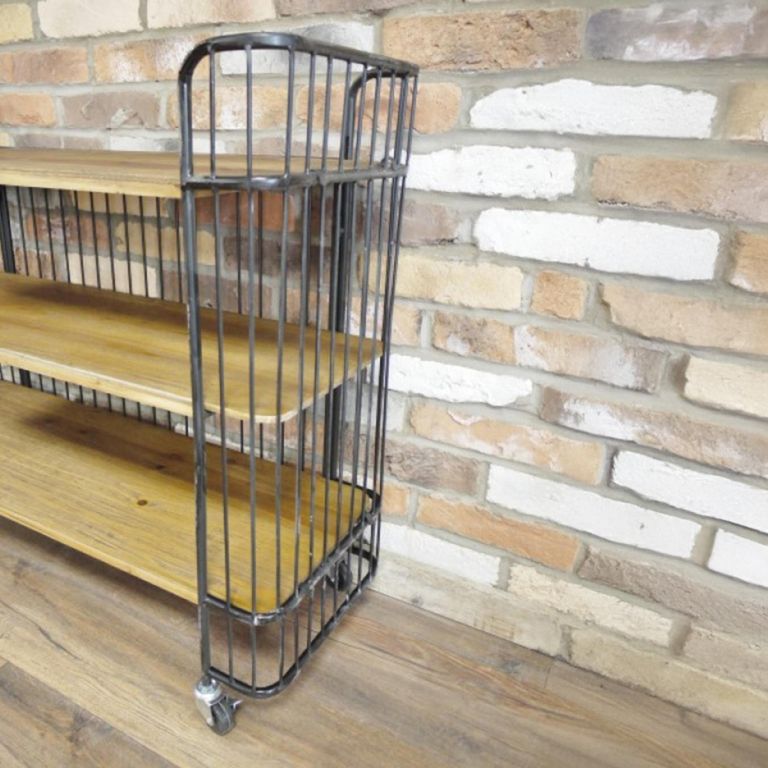 Shelves Unit - 3 Shelves - Wood and Metal