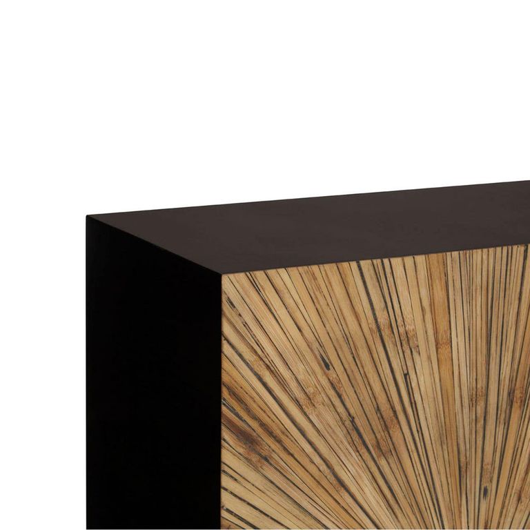Gabelle Console Table - Dark Bamboo Wood - Sunburst